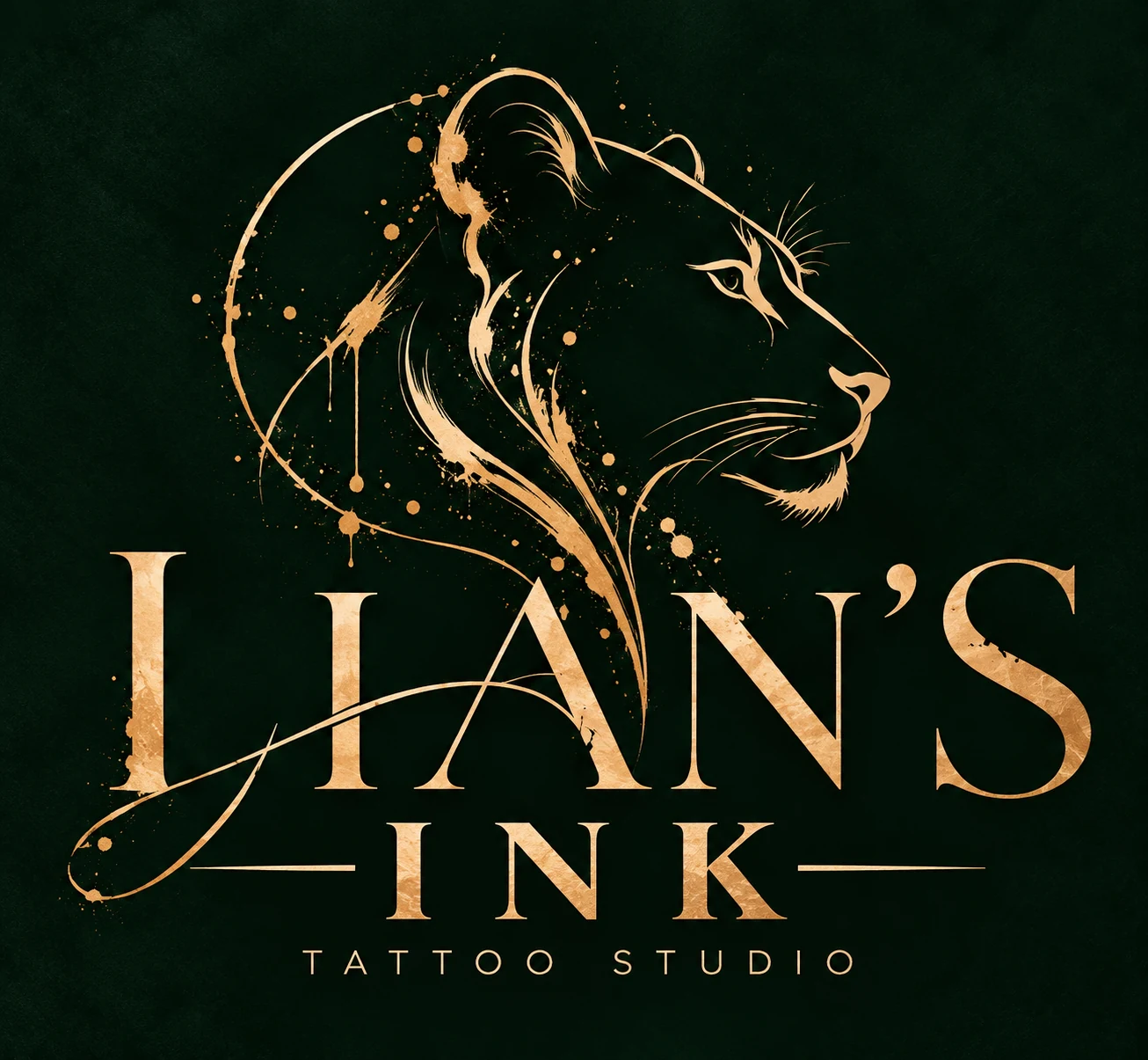 Lian's Ink — lioness logo